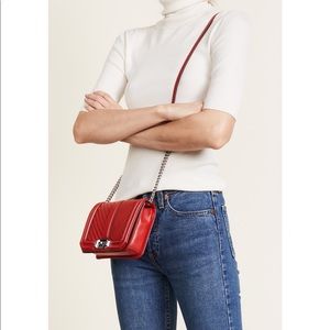 Rebecca Minkoff Red Chevron Cross Body Bag